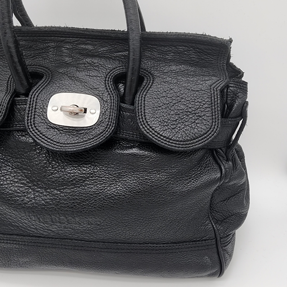 LIEBESKIND BERLIN Vintage Y2K Leather Black Handbag Satchel Large - Picture 4 of 16